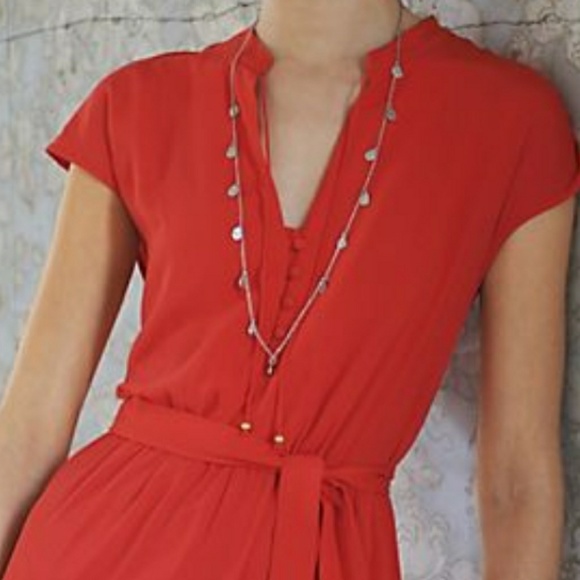 ❄SALE❄ANTHROPOLGIE MAUVE odilia shirtdress - Picture 3 of 8